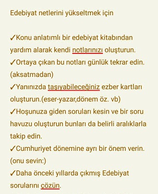 Edebiyat Netlerinizi Yükseltmek İçin matematikkafe.com 