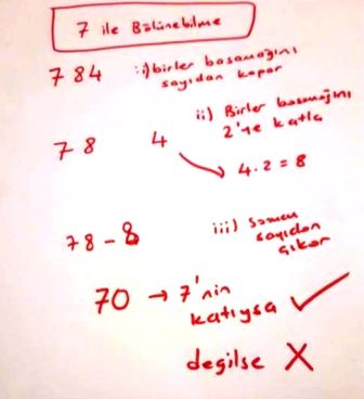 7 ile bölünemilme matematikkafe.com 7 ile bölünemilme matematikkafe.com