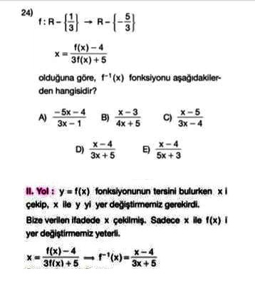 fonksiyon kısa yollar