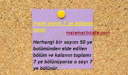 matematikkafe.com 7 bölünebilme pratik matematikkafe.com 7 bölünebilme pratik