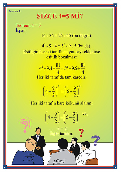 sizce 4=5 mi matematikkafe.com 