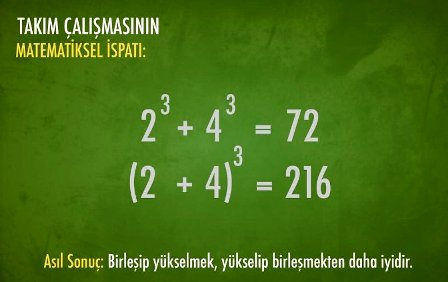 TAKIM ÇALIŞMASI matematikkafe.com 