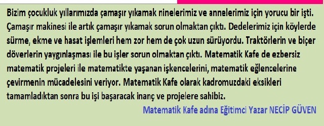 Matematik Kafe de ezbersiz matematik