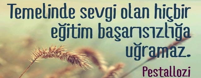 Eğitim sevgidir